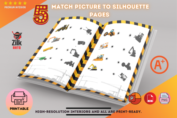 Download Matching Pictures with Its Silhouette CV - Premium Resources